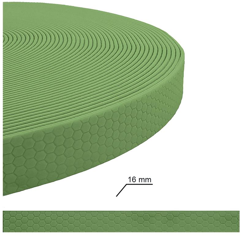 Spårlina i PVC Hexa 16 mm 5-15 m - 15 m