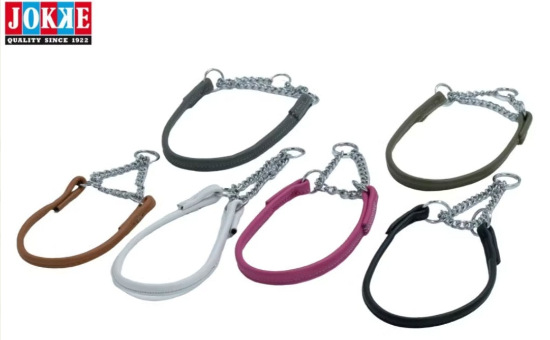 Petit -halvstryp halsband, diameter (rund del) circa 3,3 – 4,0 mm